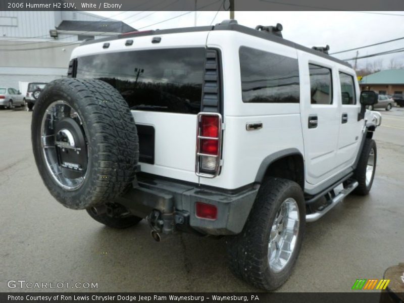 White / Ebony 2006 Hummer H2 SUV