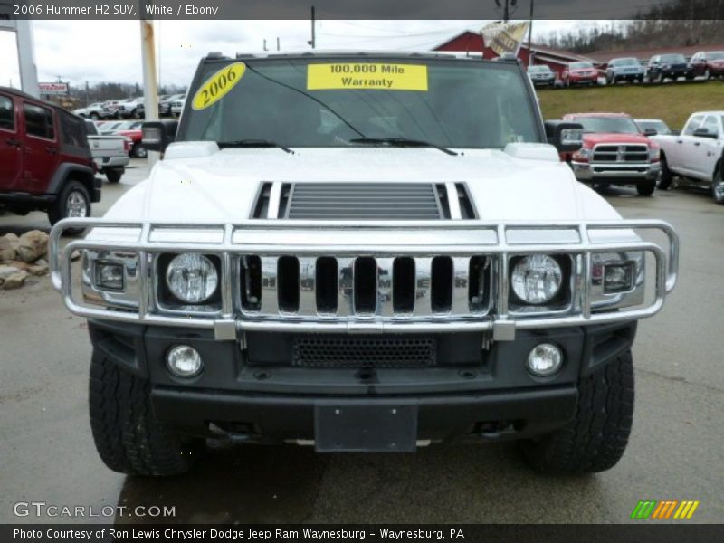 White / Ebony 2006 Hummer H2 SUV