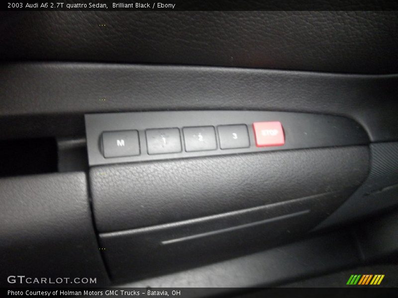 Brilliant Black / Ebony 2003 Audi A6 2.7T quattro Sedan