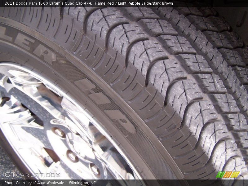 Flame Red / Light Pebble Beige/Bark Brown 2011 Dodge Ram 1500 Laramie Quad Cab 4x4
