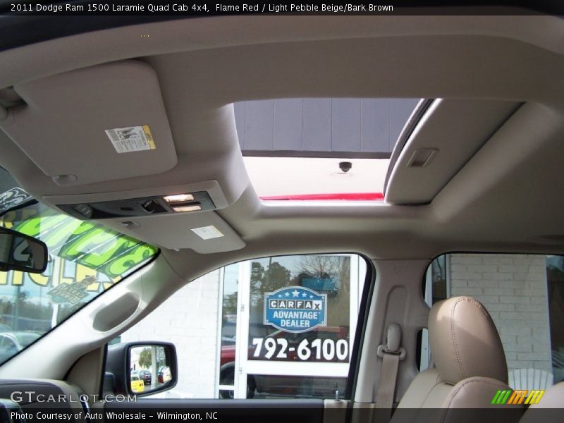Flame Red / Light Pebble Beige/Bark Brown 2011 Dodge Ram 1500 Laramie Quad Cab 4x4