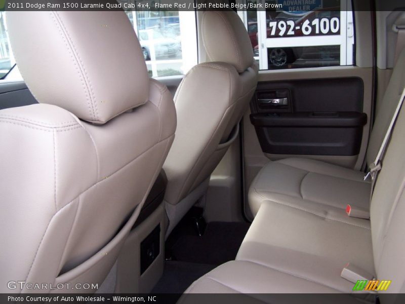 Flame Red / Light Pebble Beige/Bark Brown 2011 Dodge Ram 1500 Laramie Quad Cab 4x4