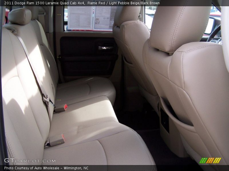 Flame Red / Light Pebble Beige/Bark Brown 2011 Dodge Ram 1500 Laramie Quad Cab 4x4