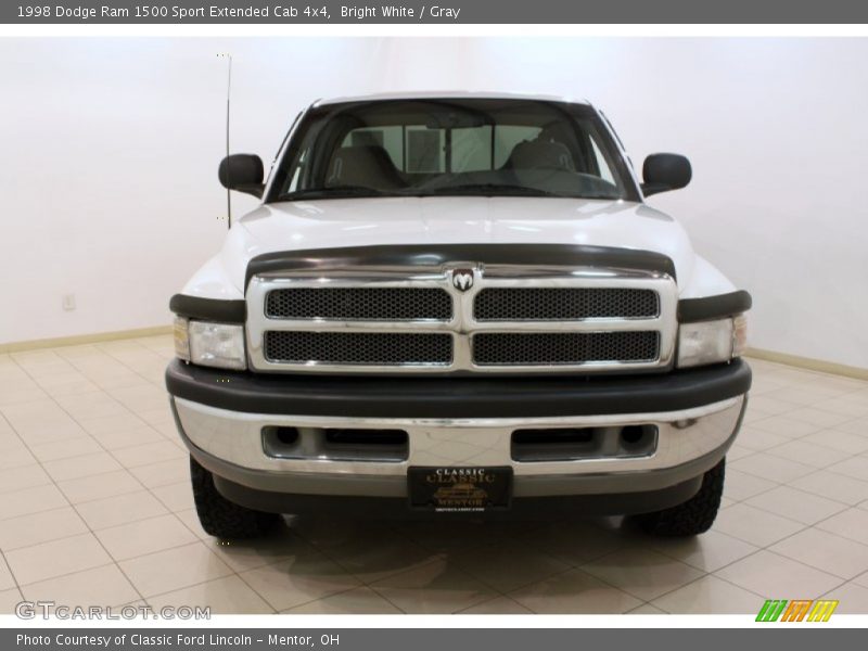 Bright White / Gray 1998 Dodge Ram 1500 Sport Extended Cab 4x4