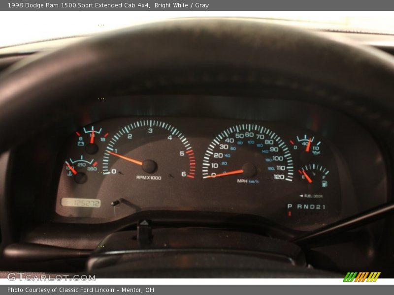 Bright White / Gray 1998 Dodge Ram 1500 Sport Extended Cab 4x4