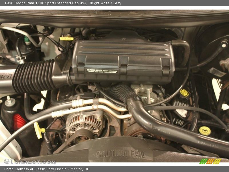 Bright White / Gray 1998 Dodge Ram 1500 Sport Extended Cab 4x4