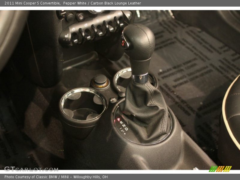 Pepper White / Carbon Black Lounge Leather 2011 Mini Cooper S Convertible