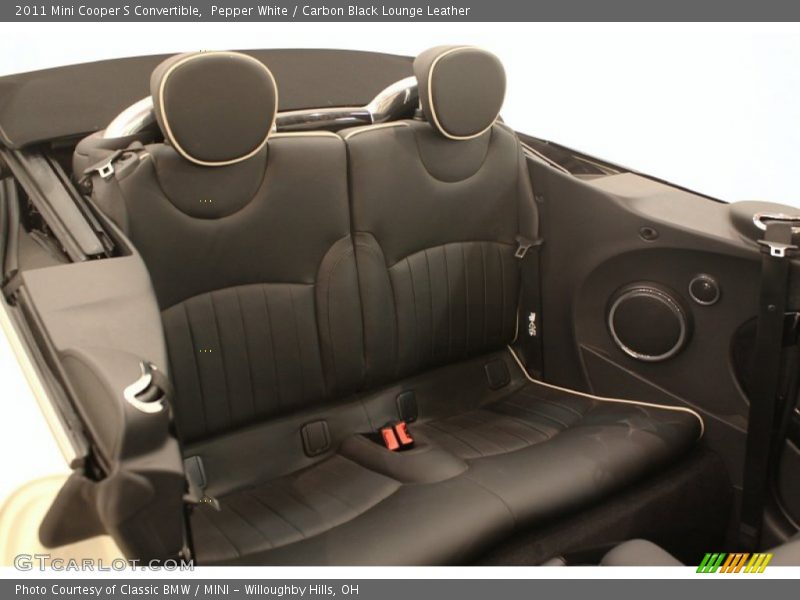 Pepper White / Carbon Black Lounge Leather 2011 Mini Cooper S Convertible