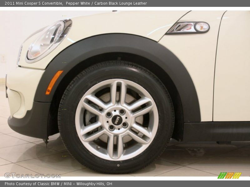 Pepper White / Carbon Black Lounge Leather 2011 Mini Cooper S Convertible