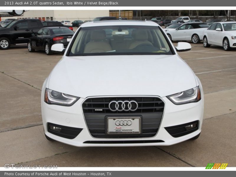 Ibis White / Velvet Beige/Black 2013 Audi A4 2.0T quattro Sedan
