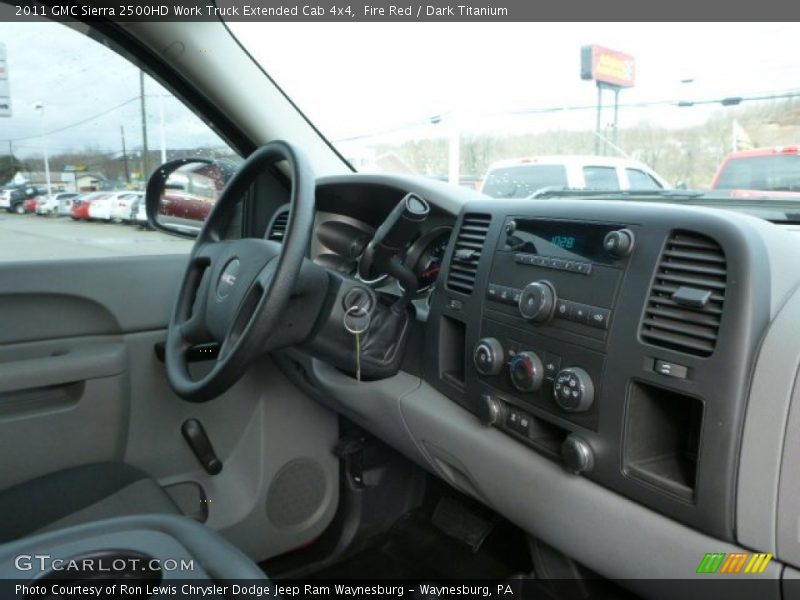 Fire Red / Dark Titanium 2011 GMC Sierra 2500HD Work Truck Extended Cab 4x4