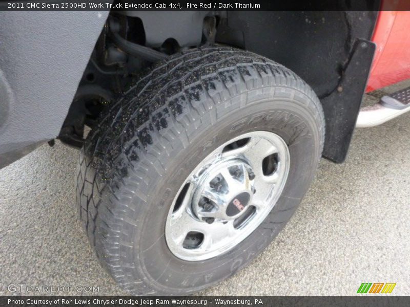 Fire Red / Dark Titanium 2011 GMC Sierra 2500HD Work Truck Extended Cab 4x4