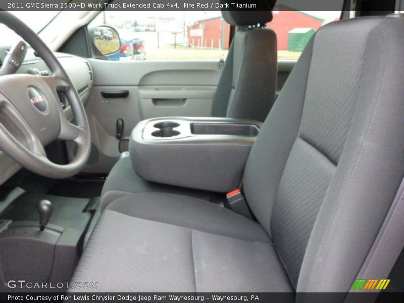 Fire Red / Dark Titanium 2011 GMC Sierra 2500HD Work Truck Extended Cab 4x4