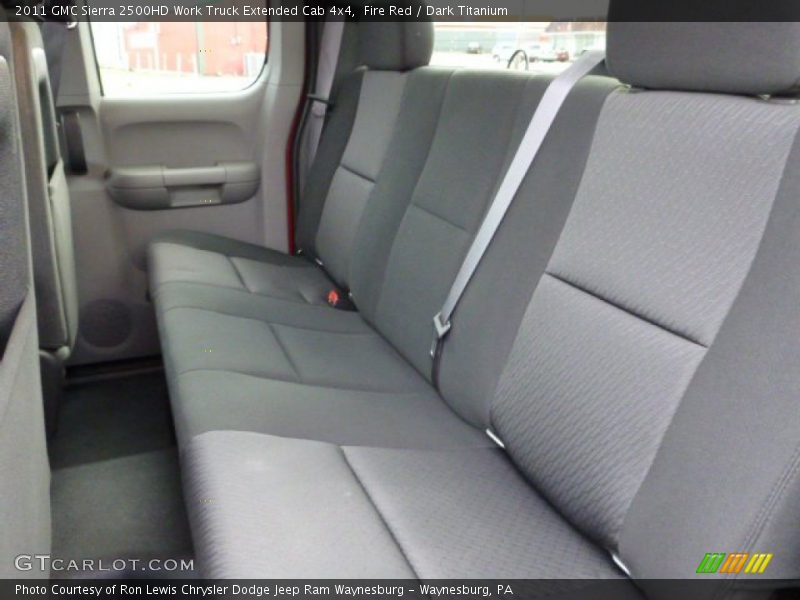 Fire Red / Dark Titanium 2011 GMC Sierra 2500HD Work Truck Extended Cab 4x4