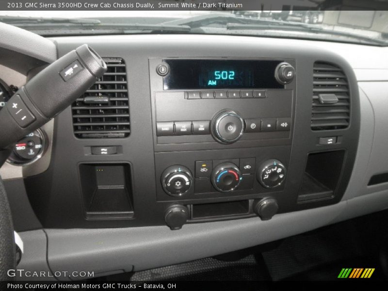 Summit White / Dark Titanium 2013 GMC Sierra 3500HD Crew Cab Chassis Dually