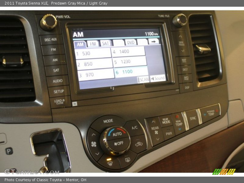 Predawn Gray Mica / Light Gray 2011 Toyota Sienna XLE