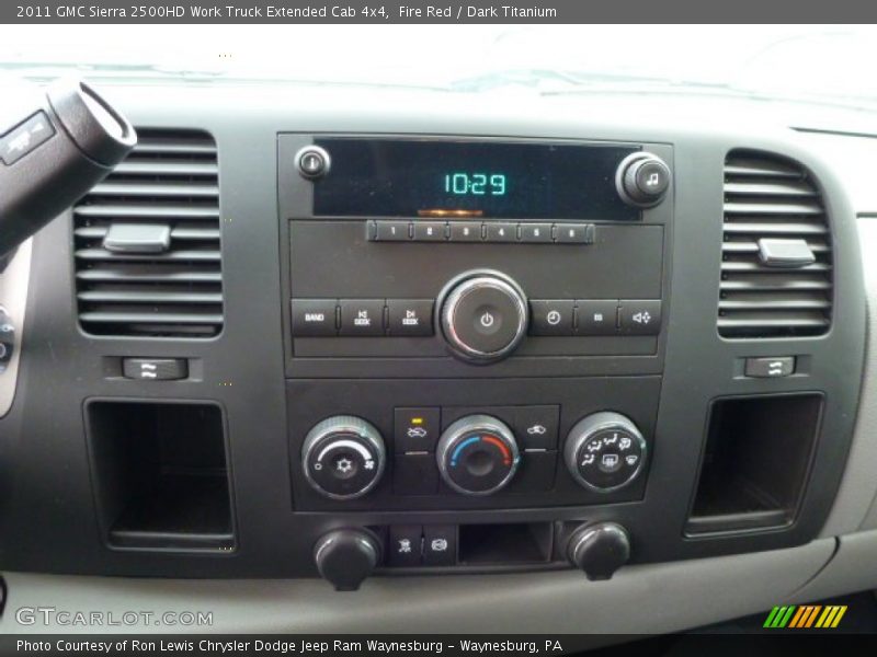 Fire Red / Dark Titanium 2011 GMC Sierra 2500HD Work Truck Extended Cab 4x4