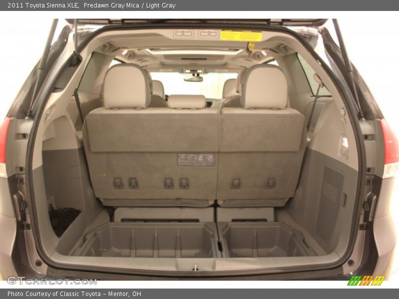 Predawn Gray Mica / Light Gray 2011 Toyota Sienna XLE