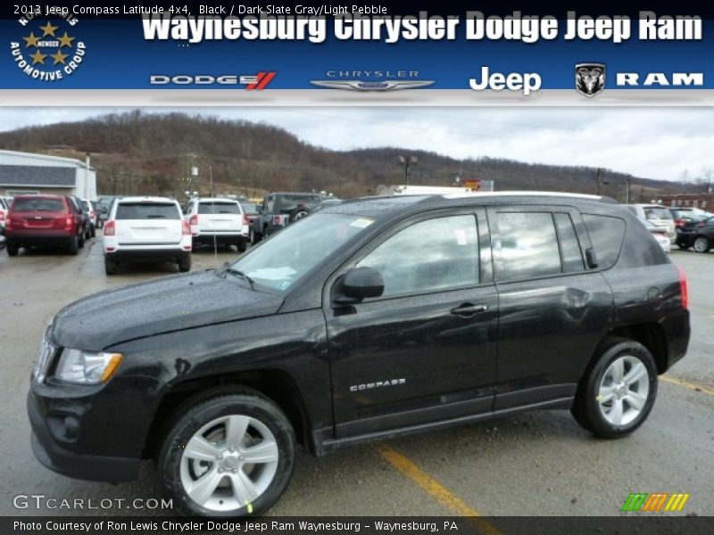 Black / Dark Slate Gray/Light Pebble 2013 Jeep Compass Latitude 4x4