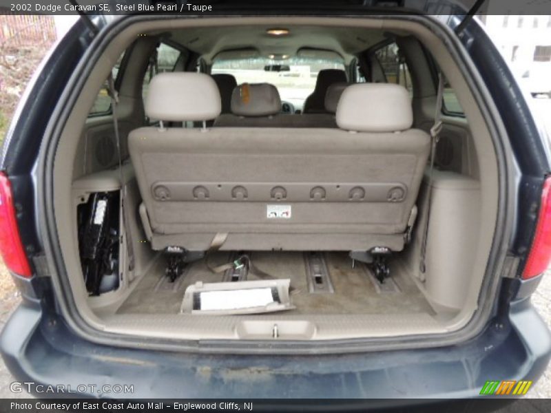 Steel Blue Pearl / Taupe 2002 Dodge Caravan SE
