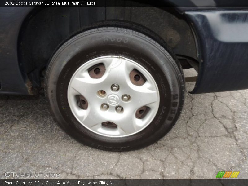 Steel Blue Pearl / Taupe 2002 Dodge Caravan SE