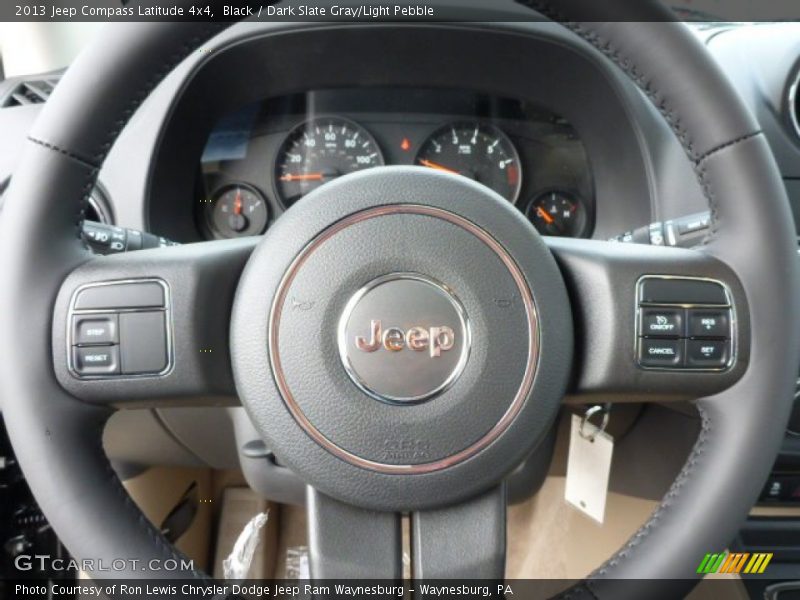 Black / Dark Slate Gray/Light Pebble 2013 Jeep Compass Latitude 4x4