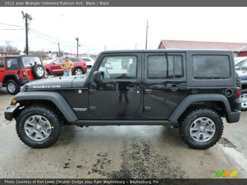 Black / Black 2013 Jeep Wrangler Unlimited Rubicon 4x4