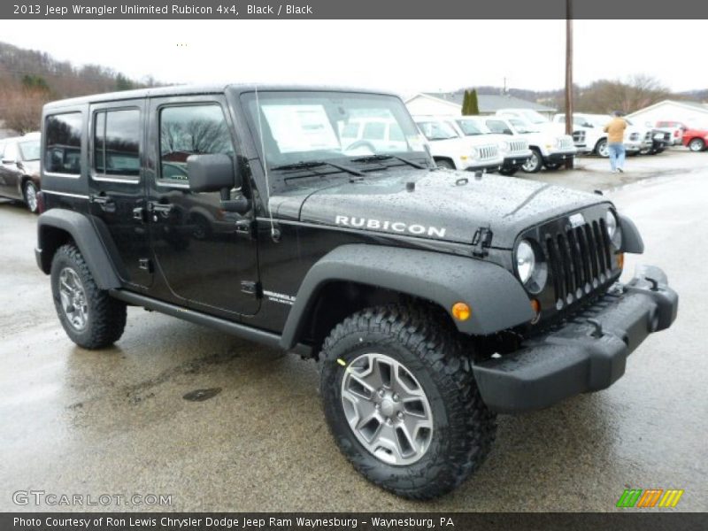 Black / Black 2013 Jeep Wrangler Unlimited Rubicon 4x4
