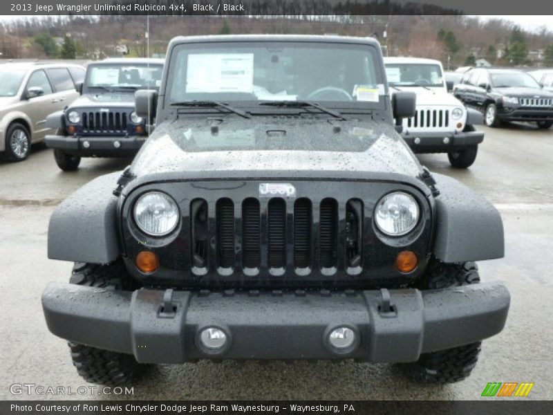 Black / Black 2013 Jeep Wrangler Unlimited Rubicon 4x4