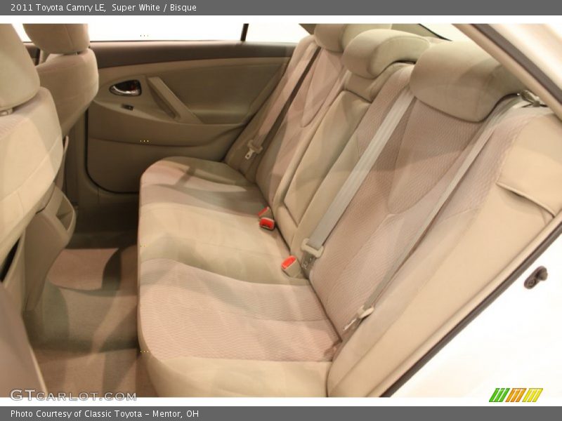 Rear Seat of 2011 Camry LE