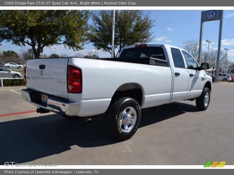 Bright White / Medium Slate Gray 2009 Dodge Ram 2500 ST Quad Cab 4x4