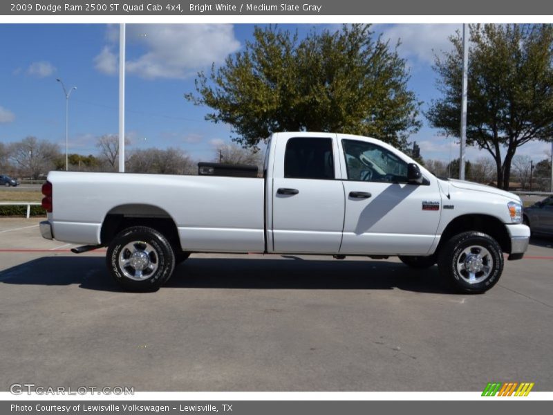 Bright White / Medium Slate Gray 2009 Dodge Ram 2500 ST Quad Cab 4x4