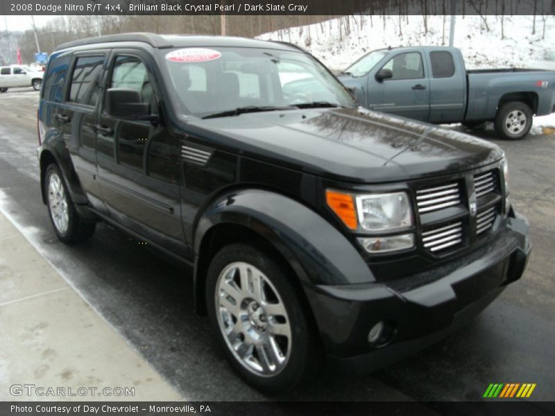 Brilliant Black Crystal Pearl / Dark Slate Gray 2008 Dodge Nitro R/T 4x4
