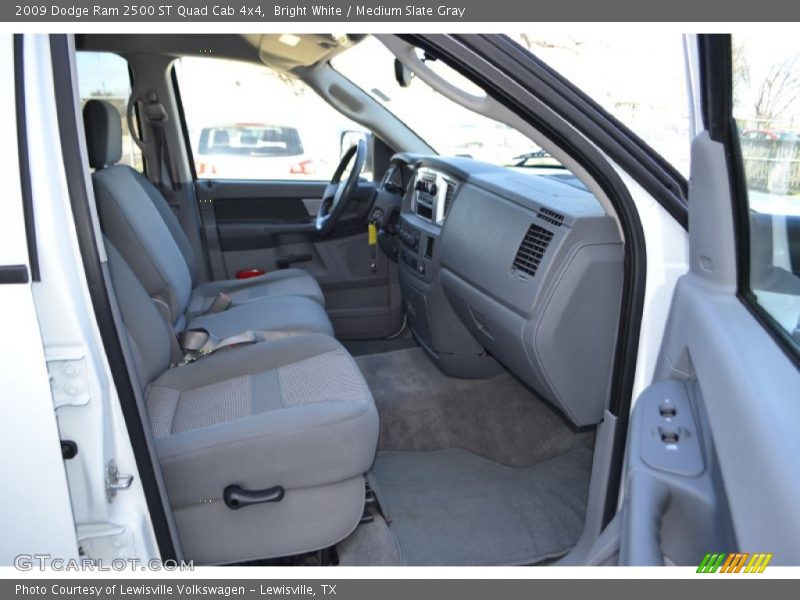 Bright White / Medium Slate Gray 2009 Dodge Ram 2500 ST Quad Cab 4x4