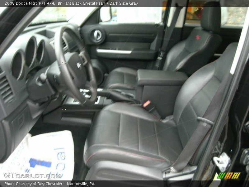 Brilliant Black Crystal Pearl / Dark Slate Gray 2008 Dodge Nitro R/T 4x4