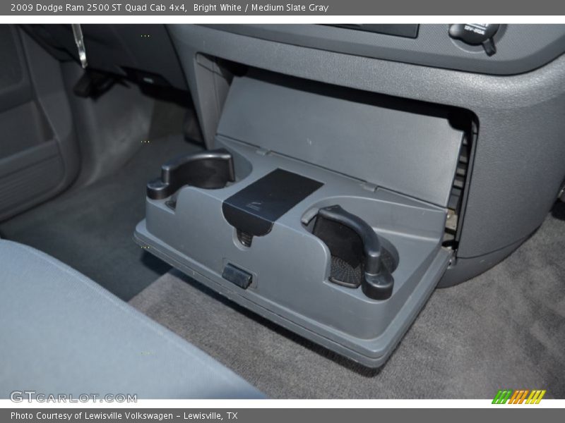 Bright White / Medium Slate Gray 2009 Dodge Ram 2500 ST Quad Cab 4x4