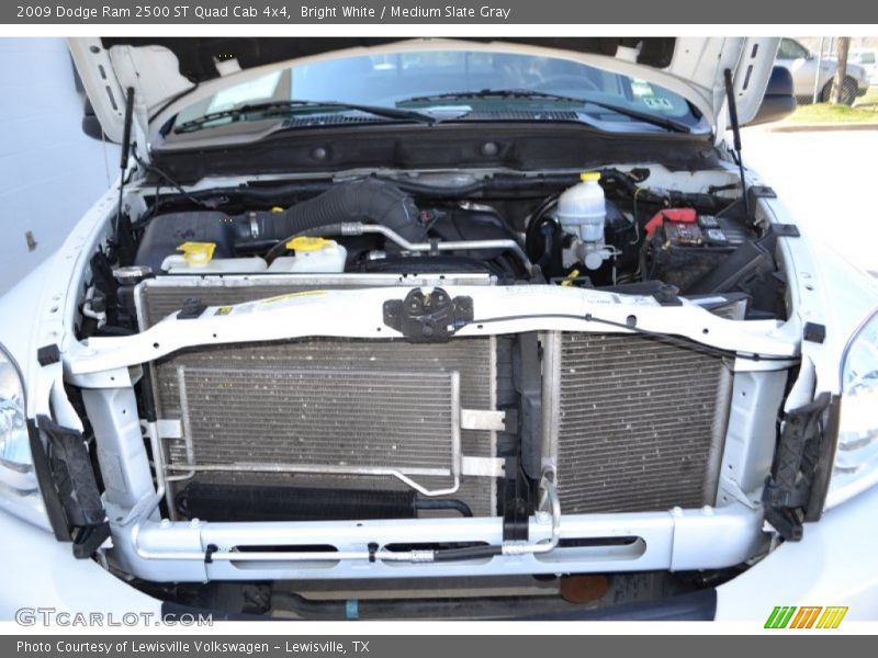 Bright White / Medium Slate Gray 2009 Dodge Ram 2500 ST Quad Cab 4x4