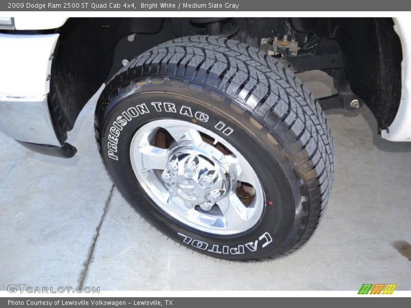 Bright White / Medium Slate Gray 2009 Dodge Ram 2500 ST Quad Cab 4x4
