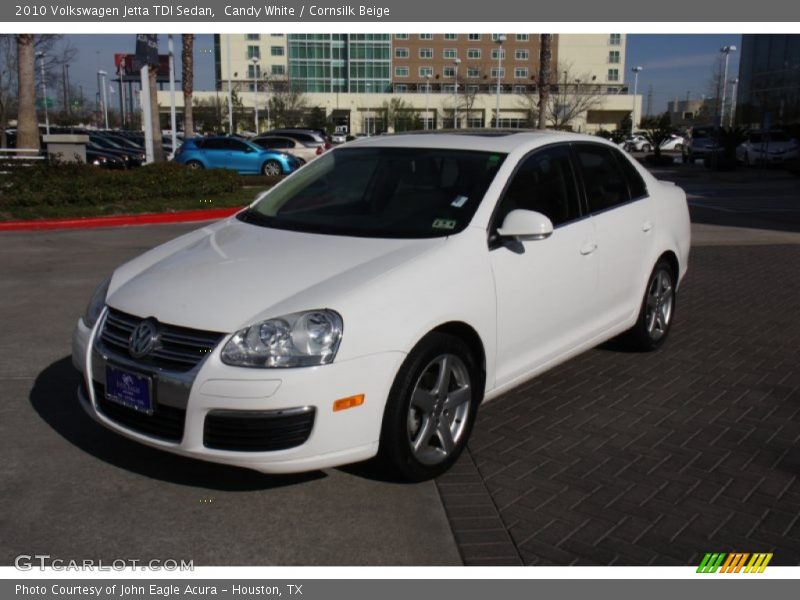 Candy White / Cornsilk Beige 2010 Volkswagen Jetta TDI Sedan