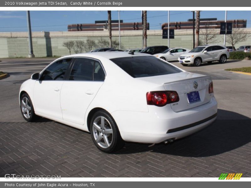 Candy White / Cornsilk Beige 2010 Volkswagen Jetta TDI Sedan
