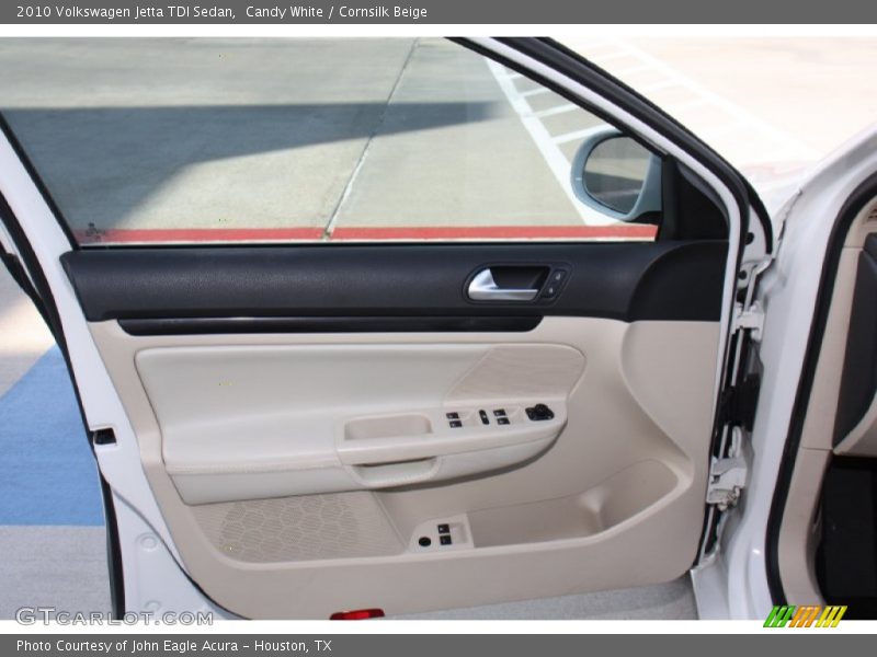 Candy White / Cornsilk Beige 2010 Volkswagen Jetta TDI Sedan