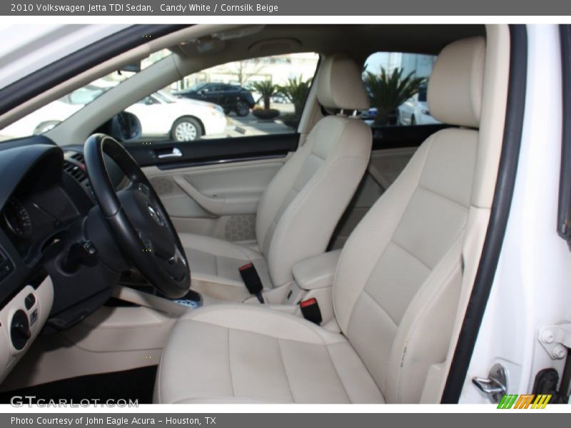 Candy White / Cornsilk Beige 2010 Volkswagen Jetta TDI Sedan