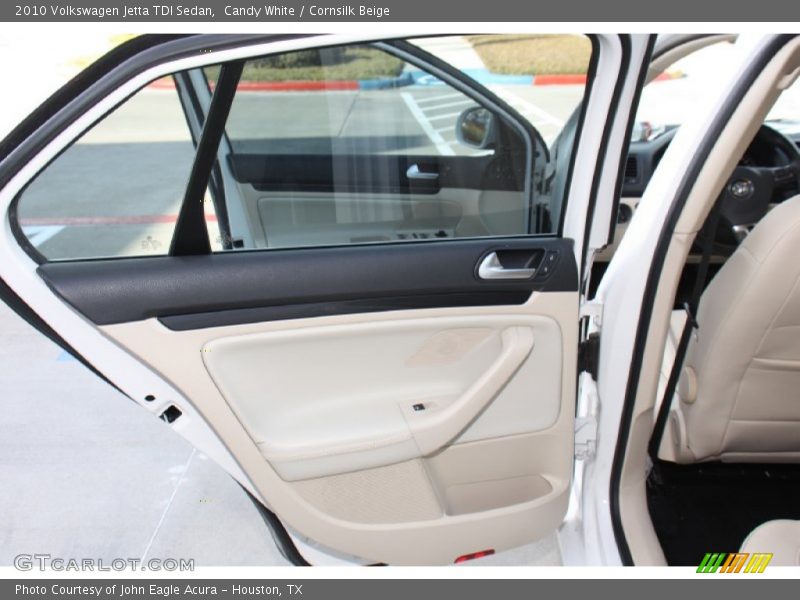 Candy White / Cornsilk Beige 2010 Volkswagen Jetta TDI Sedan
