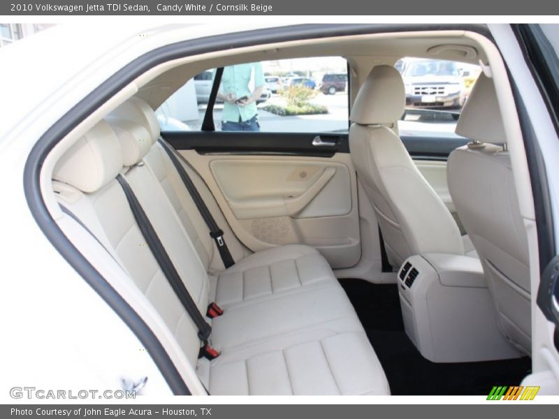 Candy White / Cornsilk Beige 2010 Volkswagen Jetta TDI Sedan