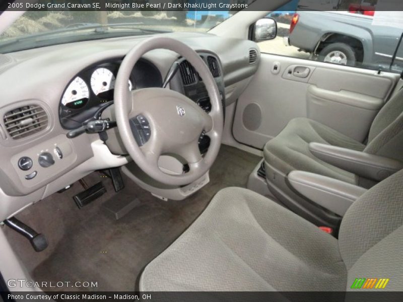 Midnight Blue Pearl / Dark Khaki/Light Graystone 2005 Dodge Grand Caravan SE