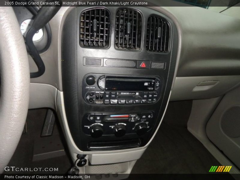 Midnight Blue Pearl / Dark Khaki/Light Graystone 2005 Dodge Grand Caravan SE