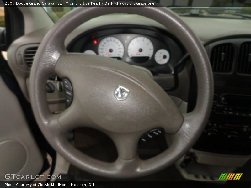 Midnight Blue Pearl / Dark Khaki/Light Graystone 2005 Dodge Grand Caravan SE