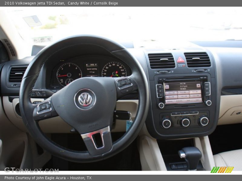 Candy White / Cornsilk Beige 2010 Volkswagen Jetta TDI Sedan