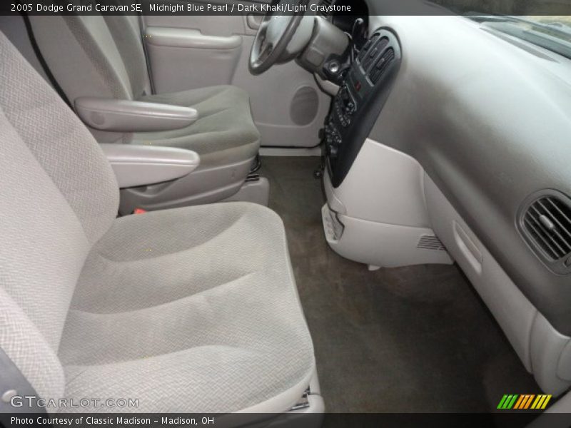 Midnight Blue Pearl / Dark Khaki/Light Graystone 2005 Dodge Grand Caravan SE
