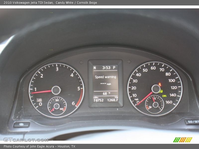 Candy White / Cornsilk Beige 2010 Volkswagen Jetta TDI Sedan